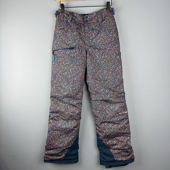 Patagonia Snowbelle Girls XL 14 Floral Colorful Insulated Snowboard Ski Pants - Picture 2 of 8